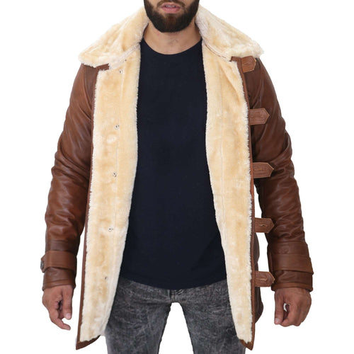 Dark Knight Rises Brown Bane Leather Coat