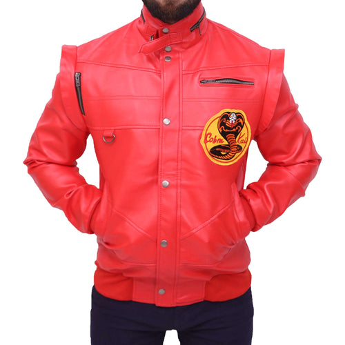 Cobra Cai Karate Kid Johnny Lawrence Red Jacket