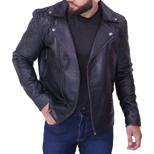 black biker jacket