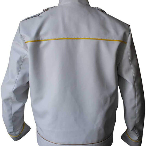 Freddie Mercury White Leather Jacket