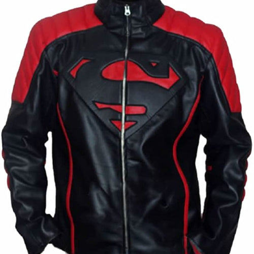 Superman Men's Genuine Leather Jacket