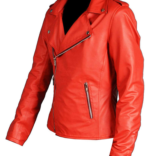 Women Riverdale Southside Serpent Red Leather Jacket
