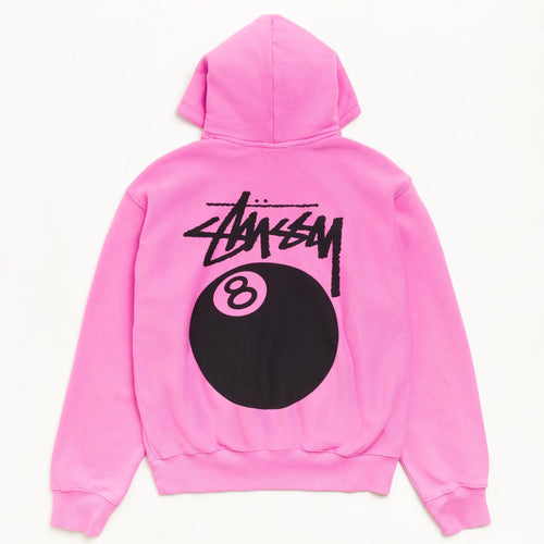8 Ball Garment Dyed Pink Hoodie
