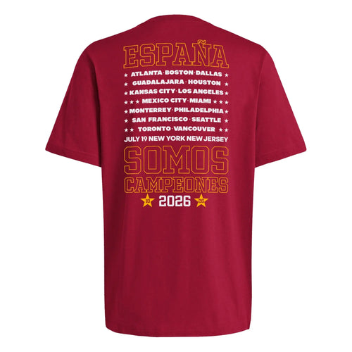Adidas Spain Champions Somos Campeones Red T-Shirt For Men & Women