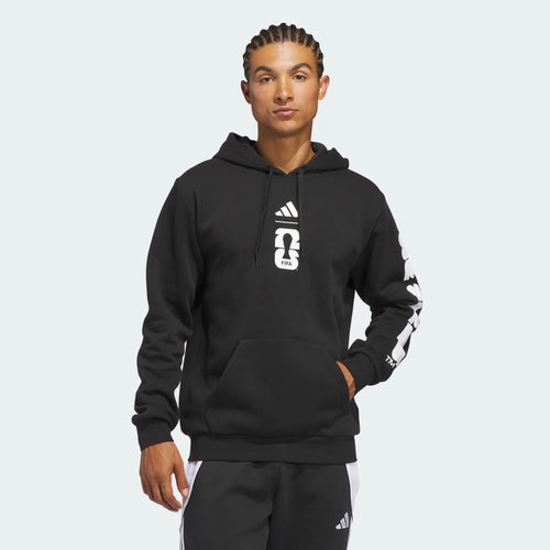 Adidas World Cup 2026 Match Ball Graphic Pullover Black Hoodie