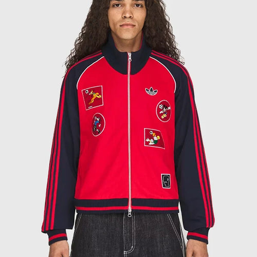 Adidas x Brain Dead x Disney Track Red Jacket