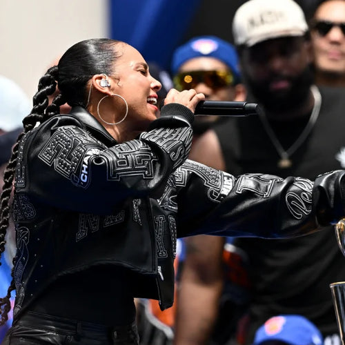 Alicia Keys Knicks Victory Parade 2026 Zip Jacket