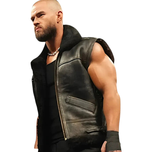 Austin Theory Shearling Leather Vest