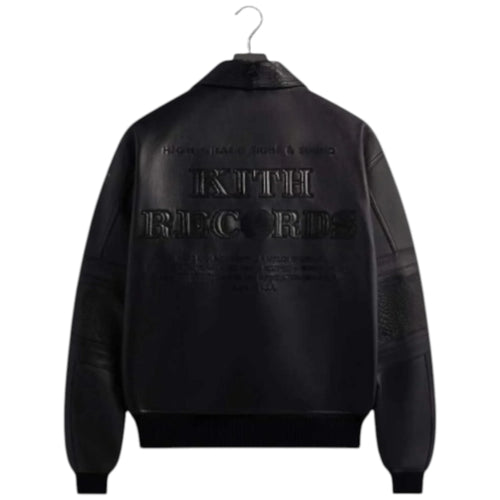 Avirex x Kith Records Leather Bomber Jacket
