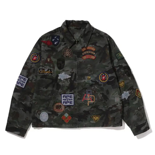 BAPE Hybrid Camo Multi Badge Jacket