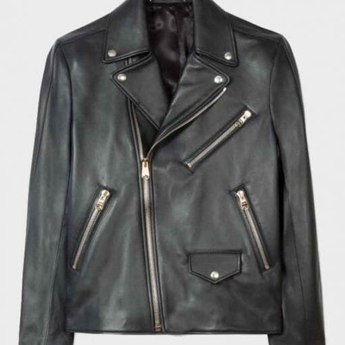 Mens Beau Knapp Death Wish Leather Jacket