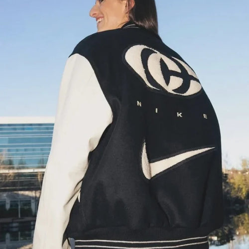 Caitlin Clark x Nike Varsity Black & White Jacket