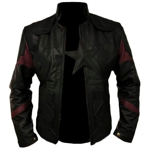 Captain America Infinity War All Black Jacket 