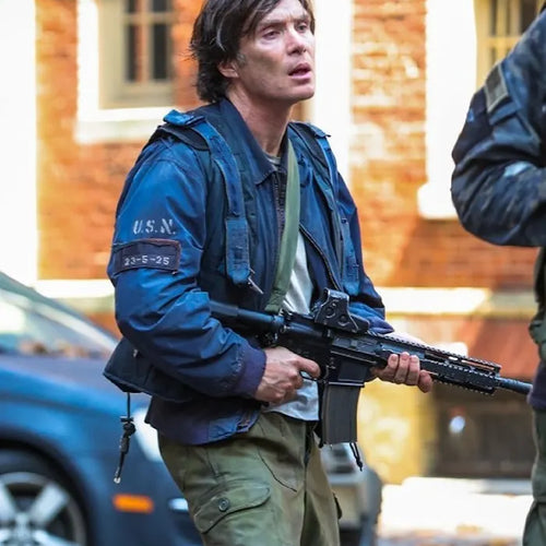 Cillian Murphy A Quiet Place III Blue Jacket
