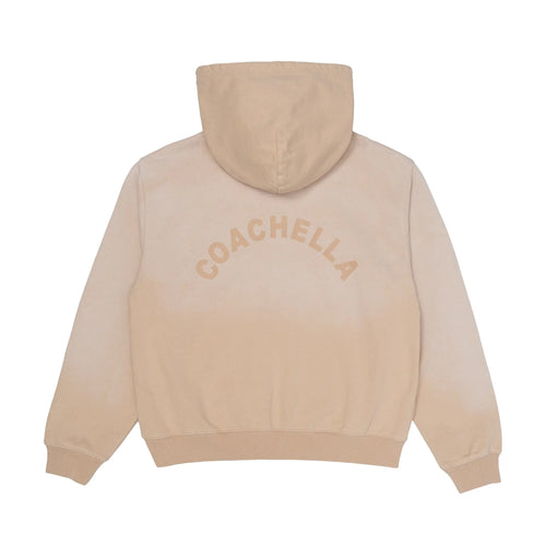 Coachella Sand Desert  Washed Zip Hoodie