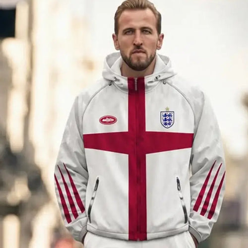 Corteiz x England World Cup 2026  White Track Jacket