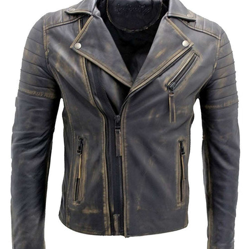 Cross Zip Brando Biker Jacket