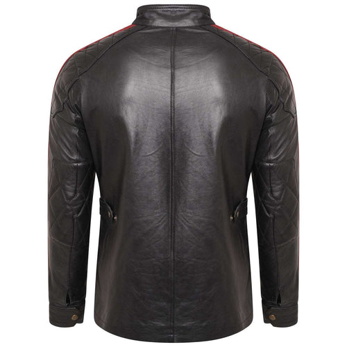 Daytona Leather Jacket Red Stripe