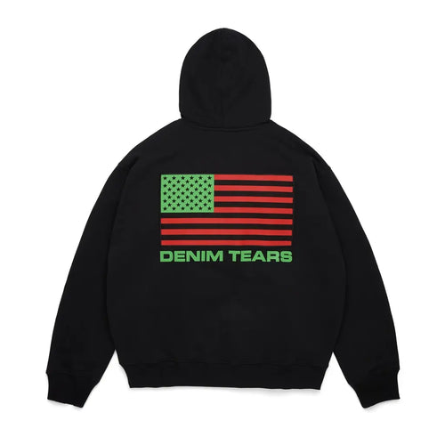 Denim Tears Pan African Zip Black Hoodie