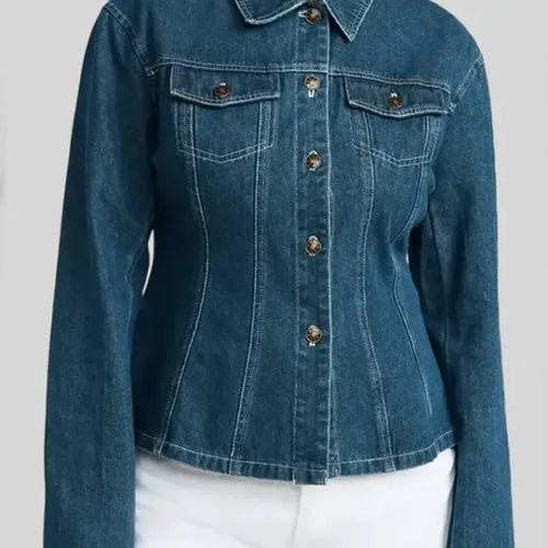 Ella Bright Off Campus Denim Blue Jacket