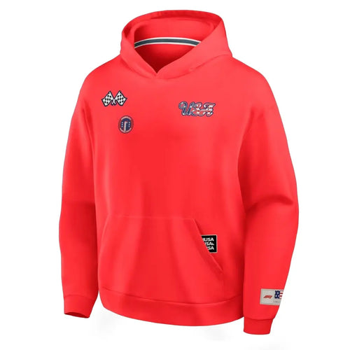F1 United States Grand Prix Red  Pullover Hoodie