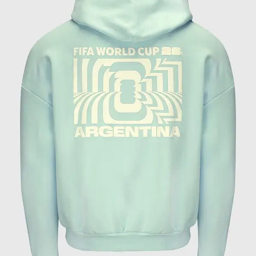 FIFA World Cup 2026 Argentina Puff  Sky Blue Hoodie