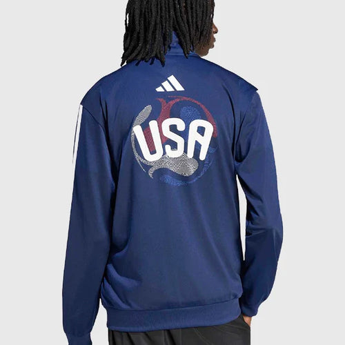 FIFA World Cup 2026 USA Track Navy Blue Zip Jacket