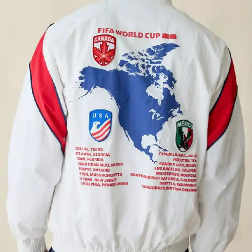 FIFA World Cup 2026 White Zip Jacket