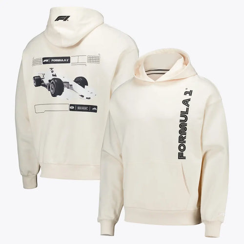 Formula 1 Graphic Elements White Hoodie