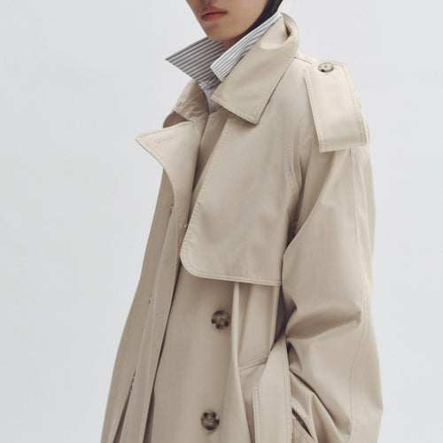 H&M x Stella McCartney Oversized Trench Beige Coat