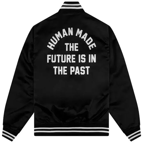 Human Made Nylon Stadium Black Jacket For Men & Women