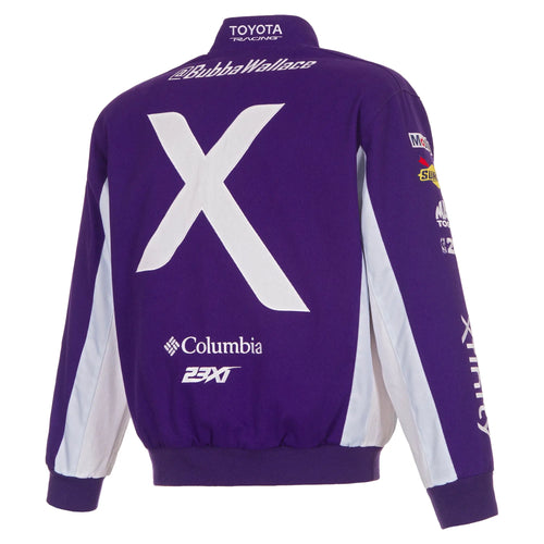 JH Design Bubba Wallace Purple Xfinity Twill Racing Purple Jacket