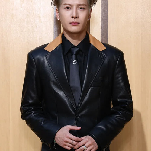 Jackson Wang Louis Vuitton SS27  Leather Jacket