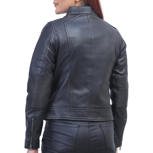 Jane Black Biker Leather Jacket