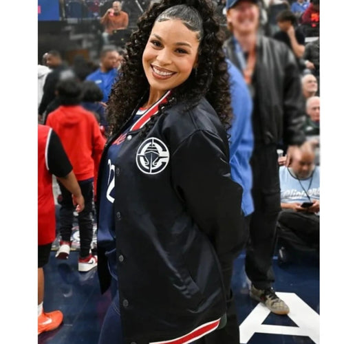 Jordin Sparks LA Clippers Game 2026 Varsity Jacket