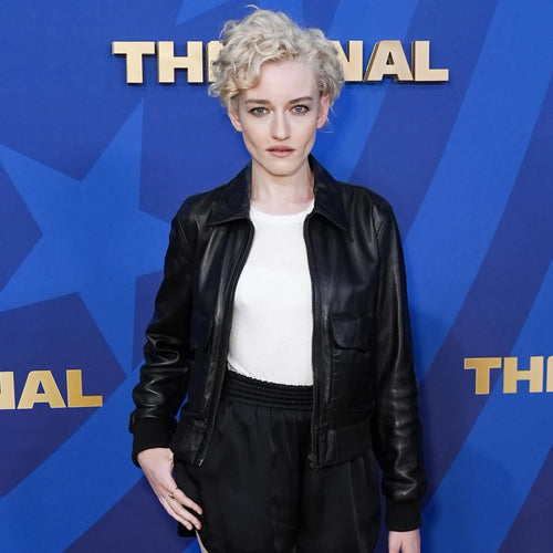 Julia Garner FIFA Final Game Black Leather Jacket