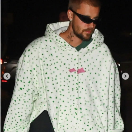 Justin Bieber NYC 2026 Polka Dot Skylrk Hoodie