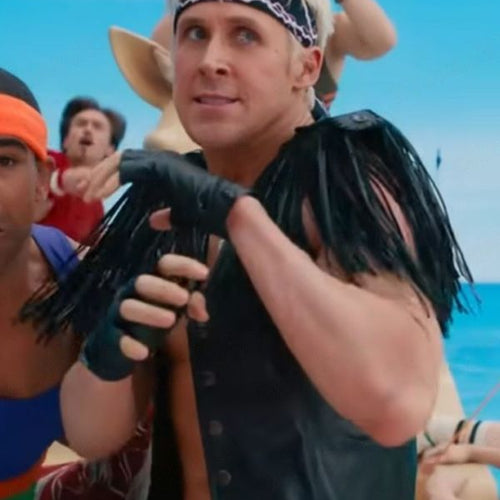 Barbie Ryan Gosling Fringe Vest