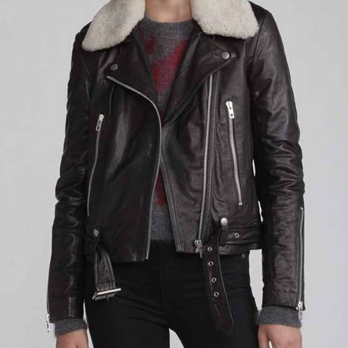 Love Life Sara Yang Black Leather Jacket