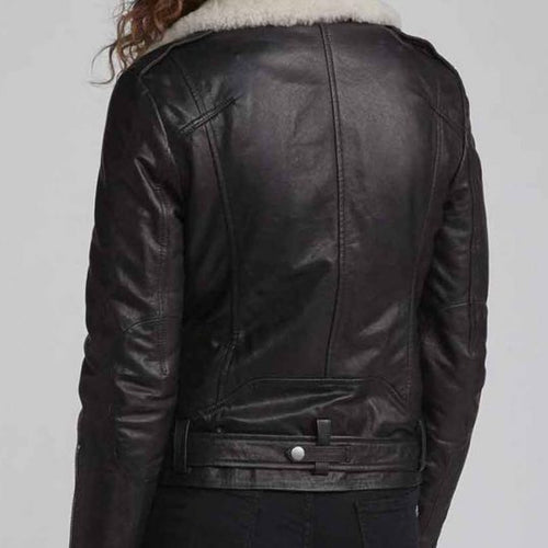 Love Life Sara Yang Black Leather Jacket