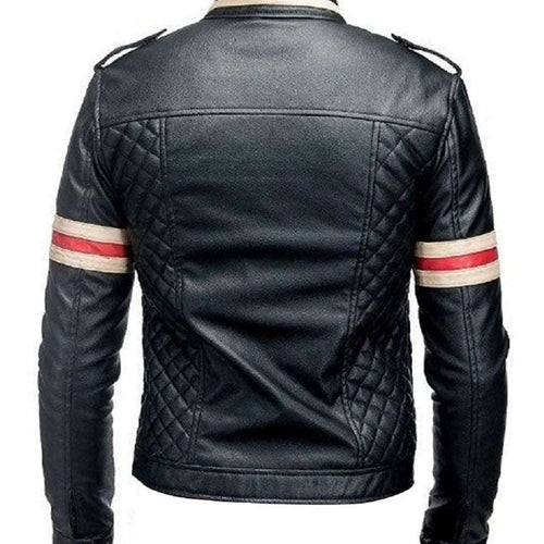 Red-And-White-Striped-Black-Motorcycle-Jacket