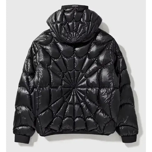 Moncler X Spiderman Black Padded Zipper Jacket