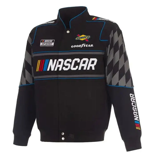 NASCAR 2026 Black Twill Racing Jacket
