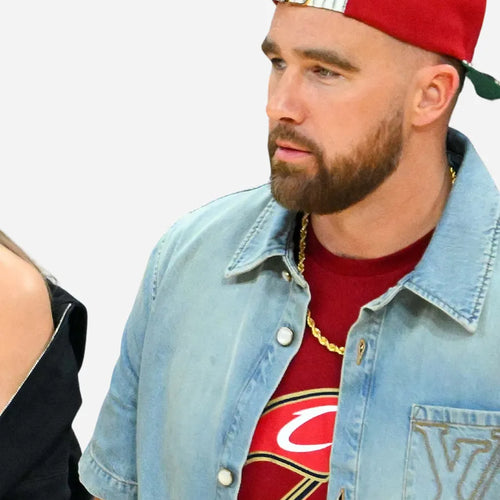 NBA Eastern Conference Finals 2026 Travis Kelce Denim Blue Jacket