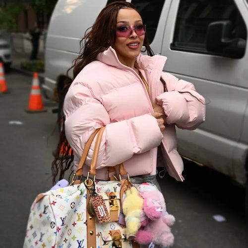 NYC Doja 2026  Jacket Cat Pink Puffer