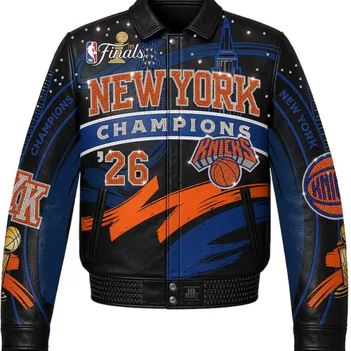 NY Knicks JH Design 2026 Champions Swarovski Crystal Jacket