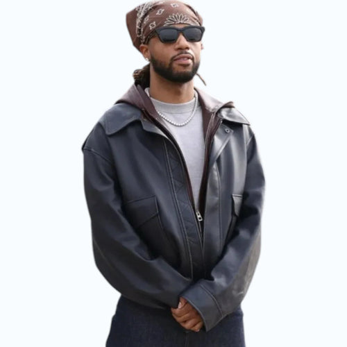Paris Fashion Week 2026 Metro Boomin Leather Jacket