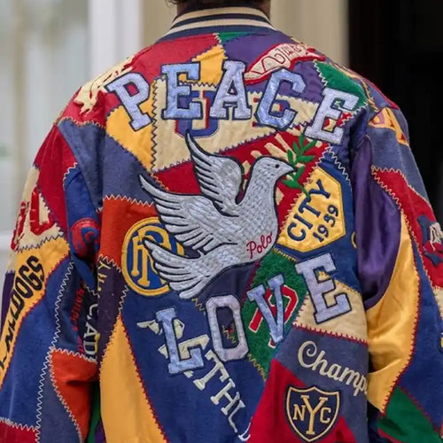 Polo Ralph Lauren SS27 Peace Love Varsity Multicolor Jacket