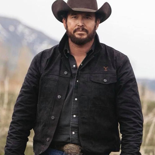 Yellowstone Rip wheeler Black Jacket