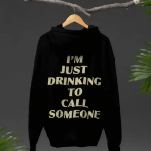 Sabrina Carpenter Drinking to Call Someone Hoodie